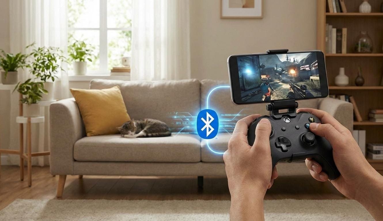 Como conectar controle no celular